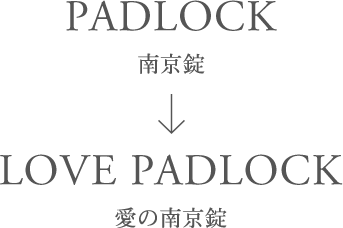 LOVE PADLOCK 愛の南京錠