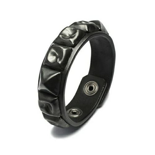 J-NS140)レザーブレスレットシングルスタッズ｜アクセサリー通販の