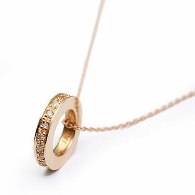 【ジャムホームメイド（JAMHOMEMADE）】フラットダイヤモンドネックレススター - K10 イエローゴールド