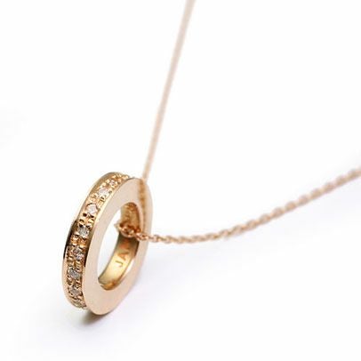 【ジャムホームメイド（JAMHOMEMADE）】フラットダイヤモンドネックレススター - K10 イエローゴールド