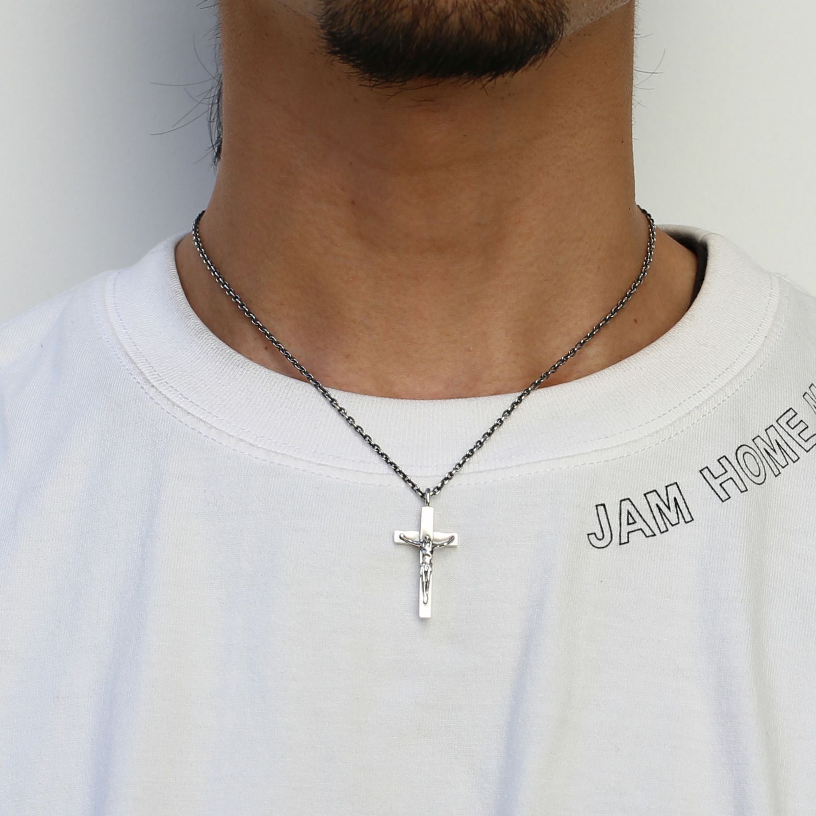 J-NS029)ロザリオクロスネックレスS｜アクセサリー通販のジャムホーム