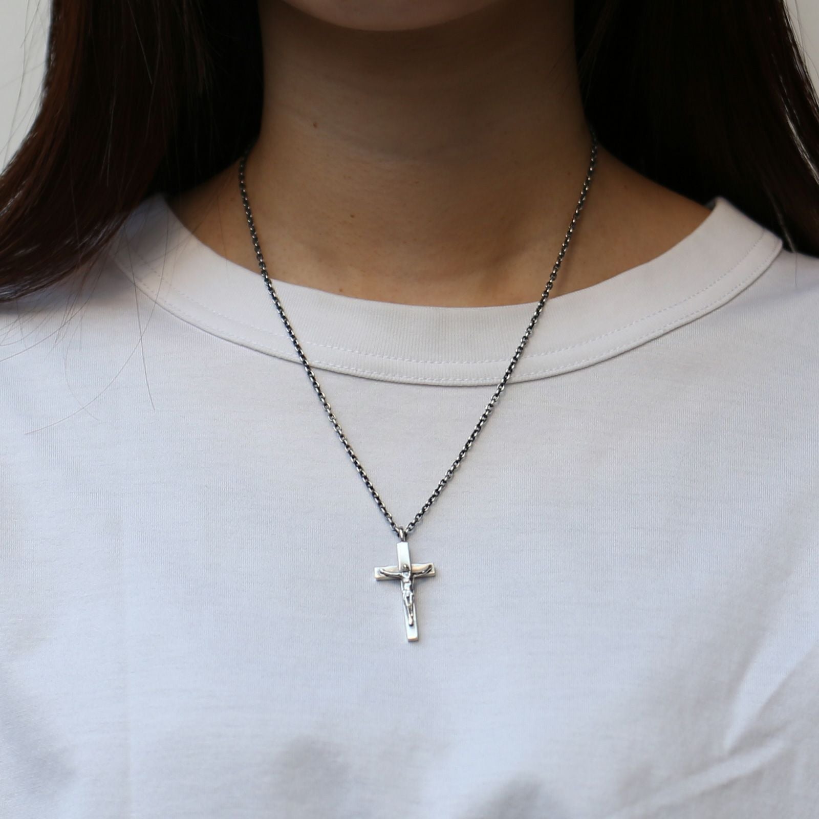 J-NS029)ロザリオクロスネックレスS｜アクセサリー通販のジャムホーム