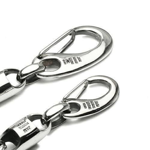 J-NS024)レボリューションスカルウォレットチェーン-シルバー925