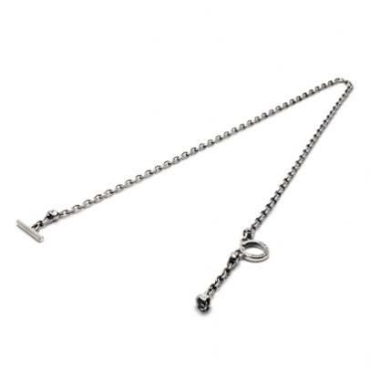 【ジャムホームメイド（JAMHOMEMADE）】レボリューションスカル 3WAY ウォレットチェーン /ネックレス, ブレスレット -シルバー925-