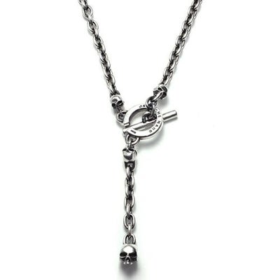 【ジャムホームメイド（JAMHOMEMADE）】レボリューションスカル 3WAY ウォレットチェーン /ネックレス, ブレスレット -シルバー925-