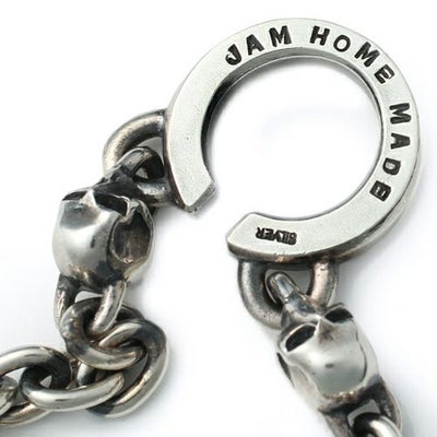 【ジャムホームメイド（JAMHOMEMADE）】レボリューションスカル 3WAY ウォレットチェーン /ネックレス, ブレスレット -シルバー925-