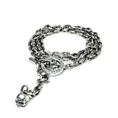 【ジャムホームメイド（JAMHOMEMADE）】レボリューションスカル 3WAY ウォレットチェーン /ネックレス, ブレスレット -シルバー925-