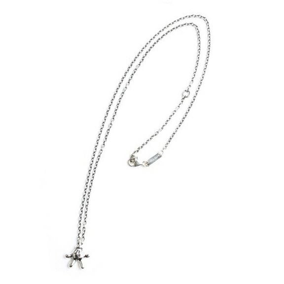 JWD-NC015)ミッキーマウスハンドネックレス-シルバー｜アクセサリー