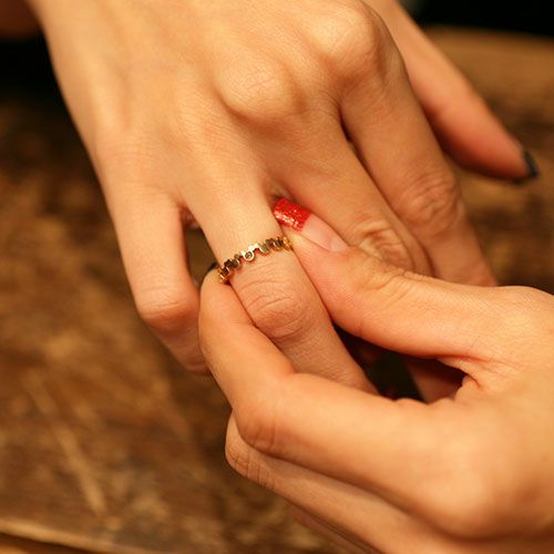 JWD-RI025)ミッキーマウスブラウンダイヤモンドリング-K10イエロー