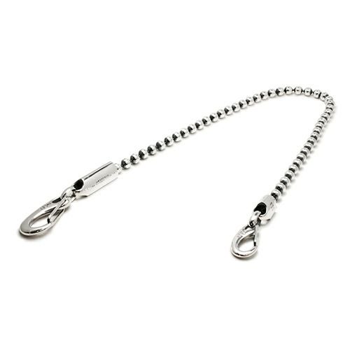 JNS1146)安全ピン ボールウォレットチェーン M -シルバー925