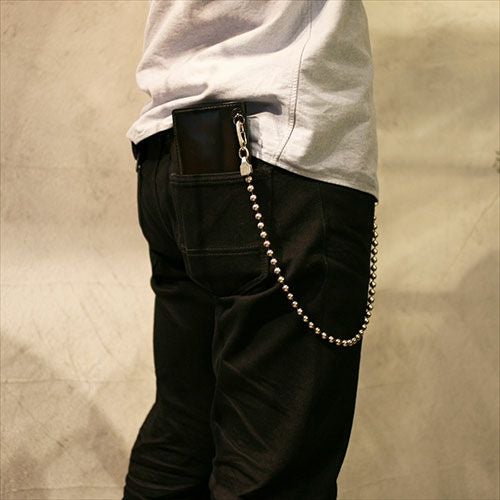 J-WC009)AB型ボールウォレットチェーンNEWTYPE（血液型）-シルバー925