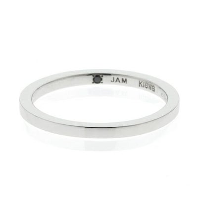 【ジャムホームメイド（JAMHOMEMADE）】シンデレラ - "Cinderella" フラットマリッジリング S -K18 WG- / 結婚指輪・マリッジリング