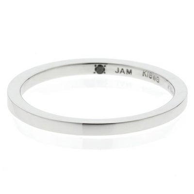 【ジャムホームメイド（JAMHOMEMADE）】シンデレラ - "Cinderella" フラットマリッジリング M -K18 WG- / 結婚指輪・マリッジリング