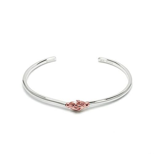 【ジャムホームメイド（JAMHOMEMADE）】ミッキー&ミニー シェイクハンド バングル - ピンクゴールド