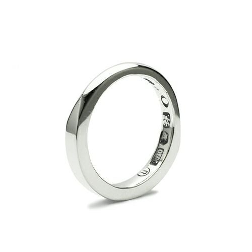 J-NS260)ミックスフラット＆ラウンドリングS-シルバー/指輪