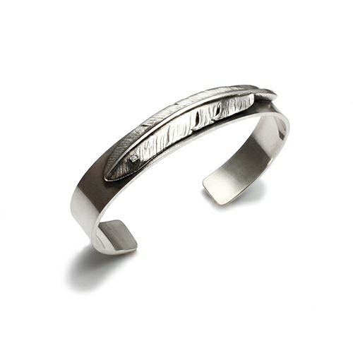 J-NS389)ダイヤモンドフェザーバングル/ブレスレット｜アクセサリー