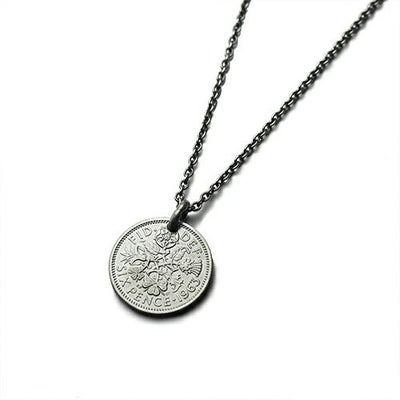 【ジャムホームメイド（JAMHOMEMADE）】コイン ネックレス ヴィンテージ シックスペンスコイン - シルバー