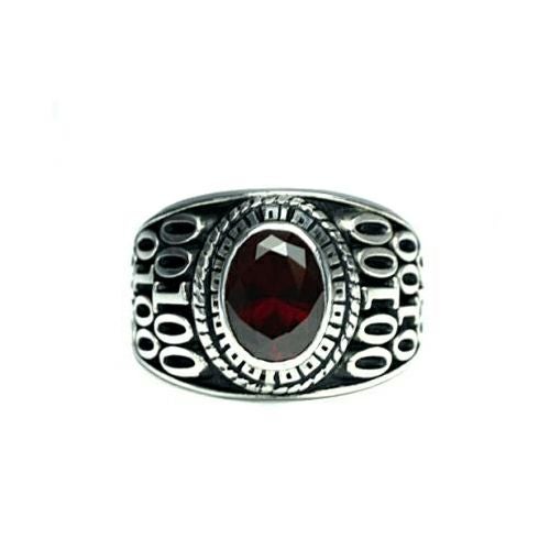 J-RI062JUL)7月誕生石/ルビー0010ハイブリッドカレッジリングS/指輪