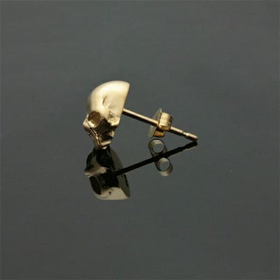 【ジャムホームメイド（JAMHOMEMADE）】レボリューション スカル ピアス - K18イエローゴールド / 片耳