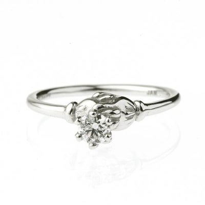 【ジャムホームメイド（JAMHOMEMADE）】ミッキー & ミニー シェイクハンド エンンゲージリング -K18WG- / 婚約指輪・エンゲージリング