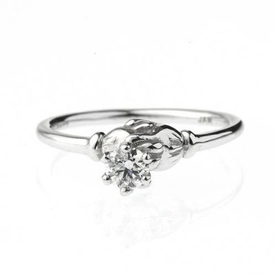 【ジャムホームメイド（JAMHOMEMADE）】ミッキー & ミニー シェイクハンド エンンゲージリング -PT900- / 婚約指輪・エンゲージリング