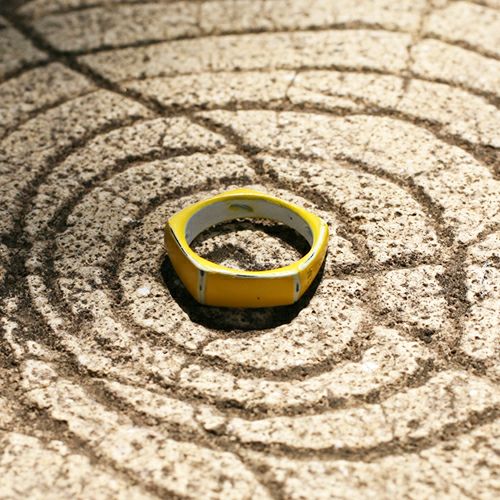 J-NS405)そんなバナナスライスリングSL-イエロー/指輪｜アクセサリー