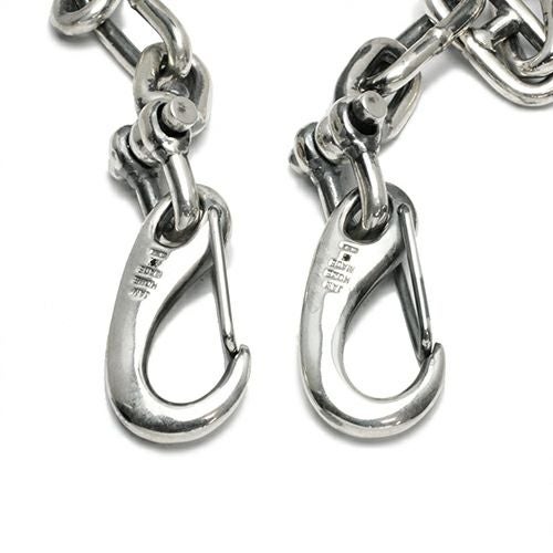 J-NS484)マリンチェーンウォレットチェーンM-シルバー925