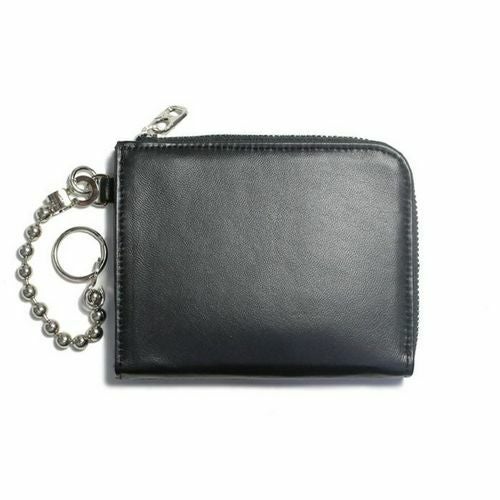 JSC-MSM002)L字ファスナー ミニ財布 レザー 二つ折り クロコダイル