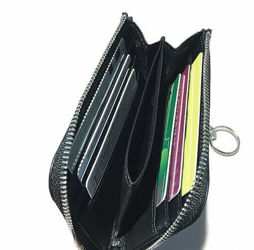 JSC-MSM001)L字ファスナー ミニ財布 レザー 二つ折り シープスキン