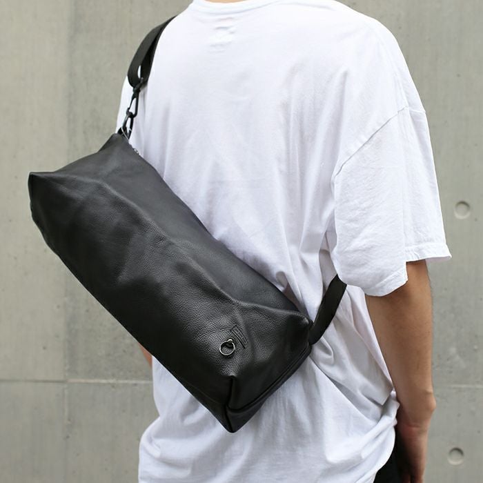 JAM  MADE 本革レザー ボディバッグ 黒 JAM HOME MADE（ジャムホームメイド） ウエストポーチ 日本製 エシカル