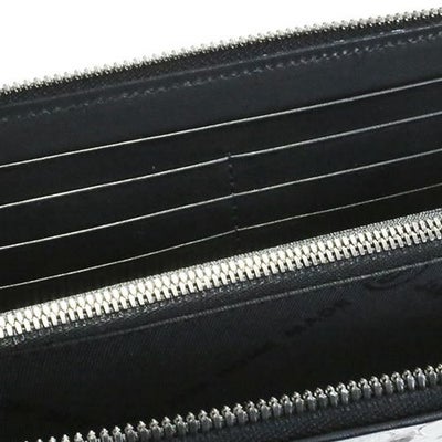 【ジャムホームメイド（JAMHOMEMADE）】リアルパイソン ラウンドファスナー 長財布  - ブラック / ロングウォレット