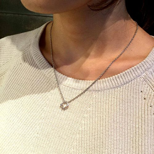 JWDNC070R)ミッキーマウス&ミニーマウスチューネックレス