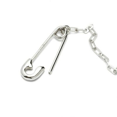 【ジャムホームメイド（JAMHOMEMADE）】ハローキティ/Hello Kitty 安全ピン （セーフティピン） ネックレス - シルバー