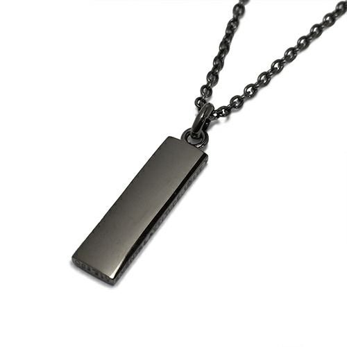 ジャムホームメイド ネックレス ブラックストーン J-NC052-BK)PMAプレートネックレス-ブラック｜アクセサリー通販の