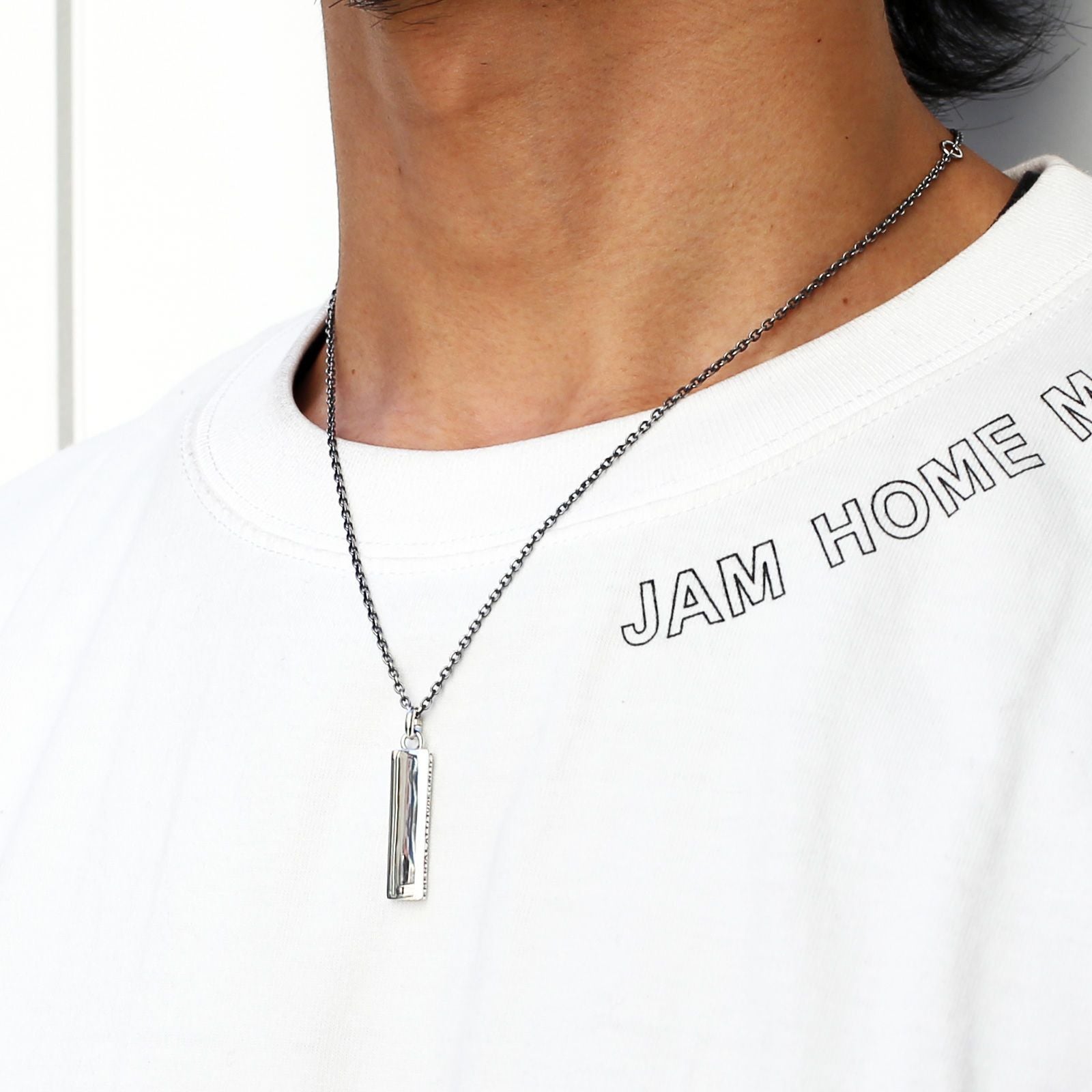 J-NC052-SV)PMAプレートネックレス-シルバー｜アクセサリー通販の