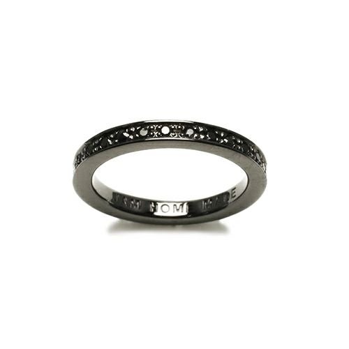 J-RI069-BK)フラットダイヤモンドリングスターM-ブラック/指輪 J-RI069-BK)フラットダイヤモンドリングスターM-ブラック/指輪