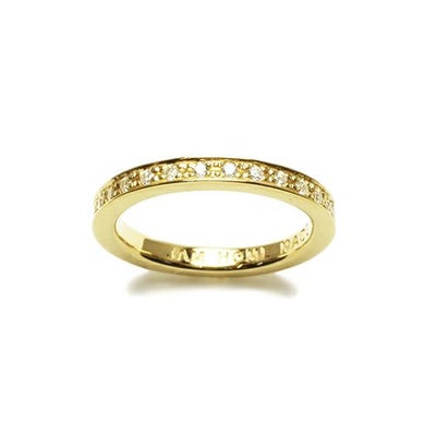 【ジャムホームメイド（JAMHOMEMADE）】フラット ダイヤモンド リング スター S - ゴールド / 指輪