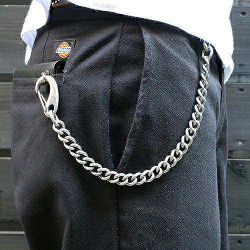 J-NS384-SV)マガタマクラシックウォレットチェーン-シルバー