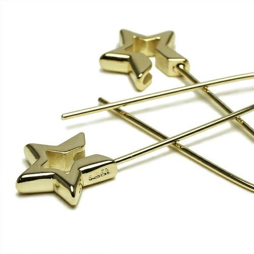 スター&安全ピンフープピアス/両耳｜アクセサリー通販のジャムホーム