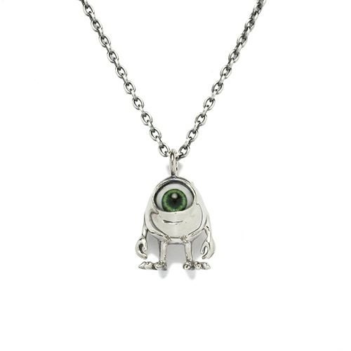 モンスターズインク　ユニーバーシティマイクネックレス　グリーン JWDMU003SV)モンスターズインク ユニバーシティマイクネックレス