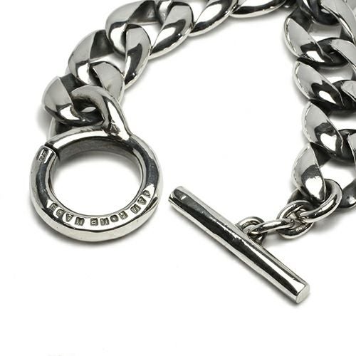 JNS710)クラシックブレスレット喜平チェーン-ブラックダイヤモンド