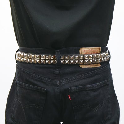 【ジャムホームメイド（JAMHOMEMADE）】POST スタッズベルト -DOUBLE-