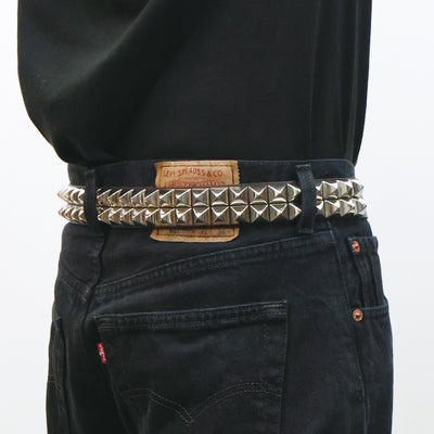 【ジャムホームメイド（JAMHOMEMADE）】POST スタッズベルト -DOUBLE-