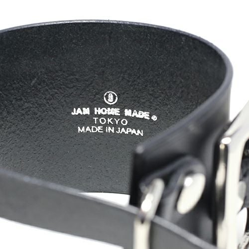 JAM  MADE &ready madeブラックレザー バングル 希少 JNS742)POST レザー ブレスレット ダブル -ブラック｜アクセサリー通販