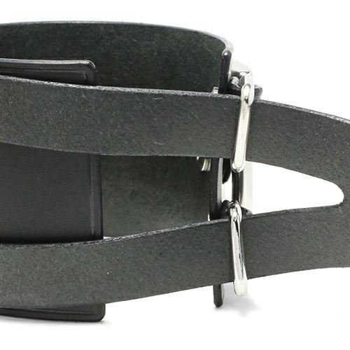 JNS742)POST レザー ブレスレット ダブル -ブラック|アクセサリー通販 JNS742)POST レザー ブレスレット ダブル -ブラック|アクセサリー通販