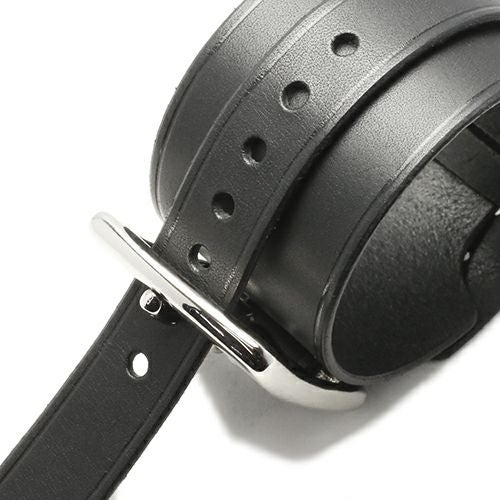 JNS741)POST レザー ブレスレット シングル -ブラック｜アクセサリー