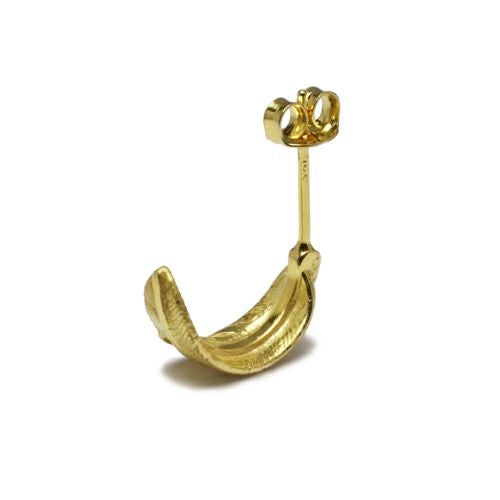 あるじゃん18K フェザーピアス GARDEL（ガーデル） NATURAL FEATHER PIERCE - K18Yellow Gold