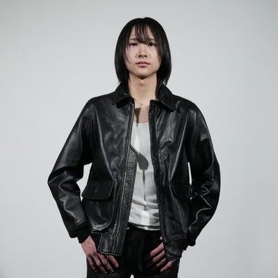 【ジャムホームメイド（JAMHOMEMADE）】レザー フライトジャケット "AG3"