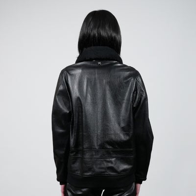 【ジャムホームメイド（JAMHOMEMADE）】レザー フライトジャケット "AG3"