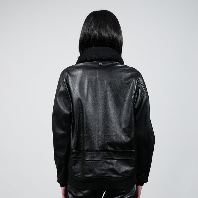 【ジャムホームメイド（JAMHOMEMADE）】レザー フライトジャケット "AG3"